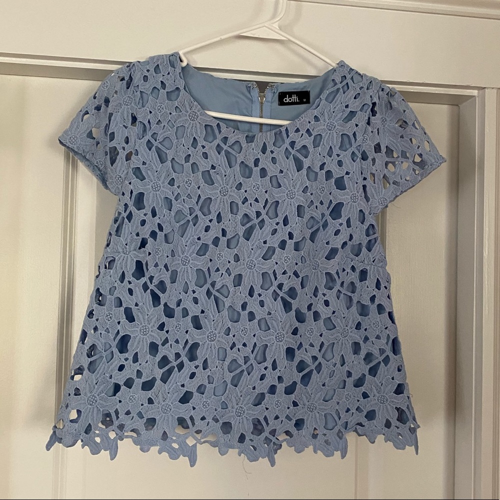 Light blue floral top